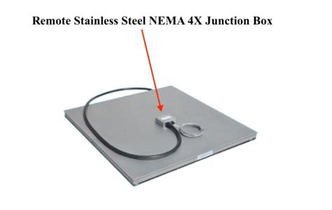 remote ss scale junction box|660 Floor Scale Option (Remote Stainless Steel Jbox).